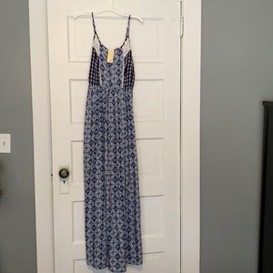 Japan Blue and white maxi dress NWT